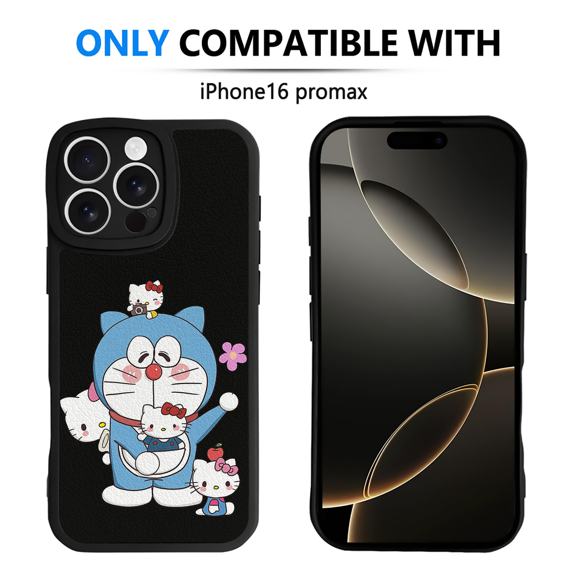 （画像用） ドラえもん Doraemon 【iPhone 16シリーズ対応】シリコンスマホケース（レザー調） 材質：シリコン